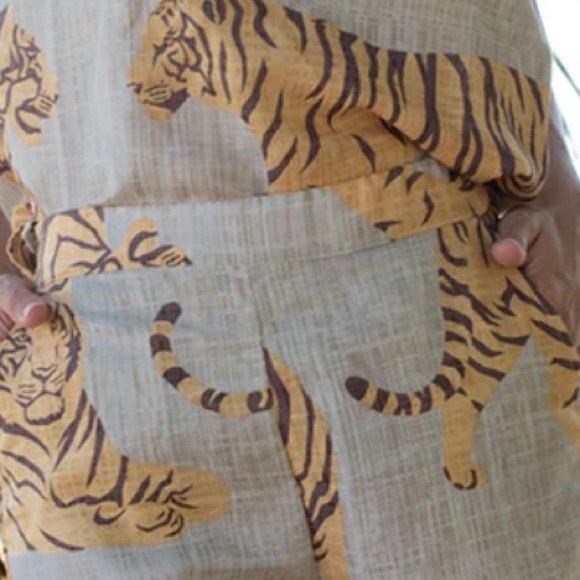 Las Surenas Linen Tiger Pants - XL- NWT - Picture 7 of 10